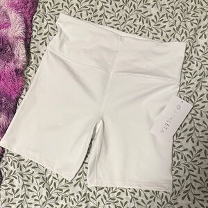 Athleta Women's White Bike Shorts